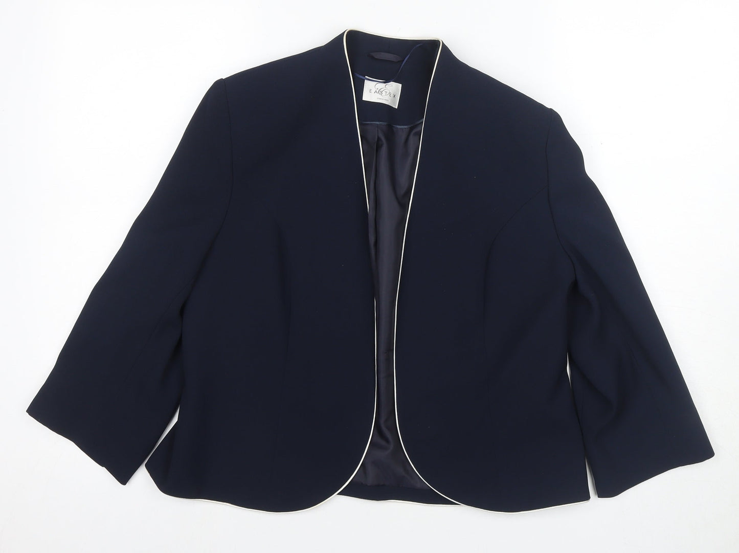 Eastex Women's Blue Shawl Blazer Size 12