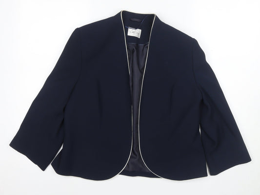 Eastex Women's Blue Shawl Blazer Size 12