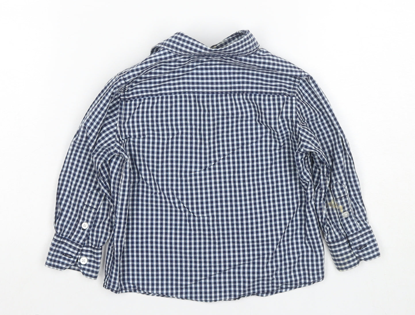 Jasper Conran Boys Blue Check Button-Up Shirt 18-24 Months