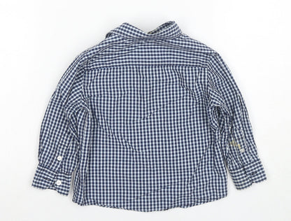 Jasper Conran Boys Blue Check Button-Up Shirt 18-24 Months