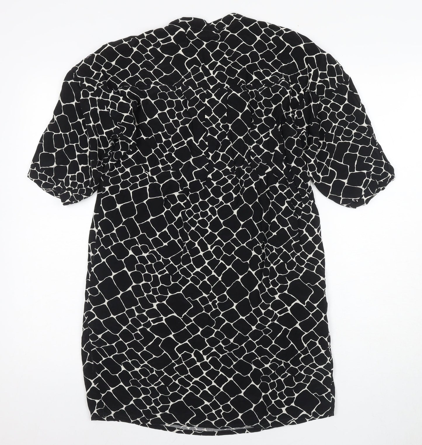 Whistles Women's Black XS Geometric Knit Dress