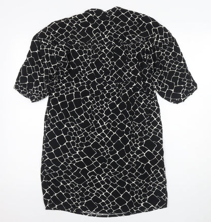 Whistles Women's Black XS Geometric Knit Dress