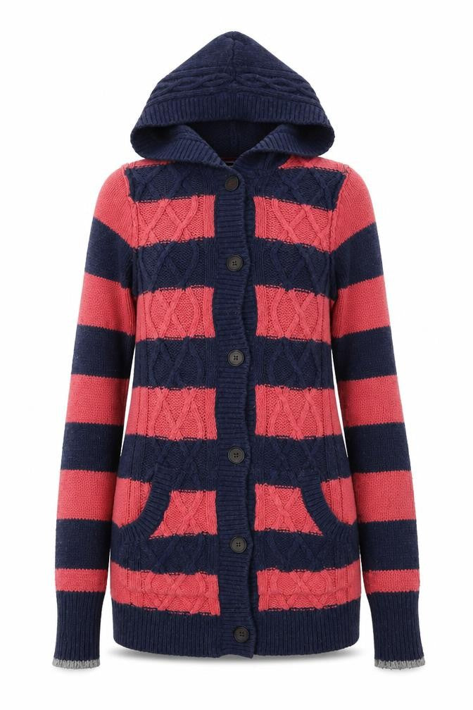 Front view of Hilfiger Denim Women's Multicoloured XS Cardigan