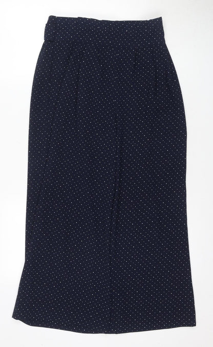 Whistles Women's Blue Polka Dot Cropped Trousers