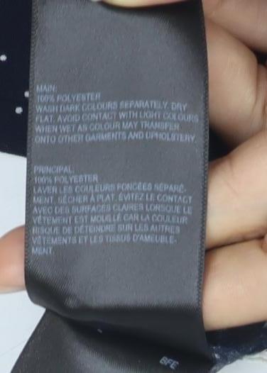 Whistles Women's Blue Polka Dot Cropped Trousers