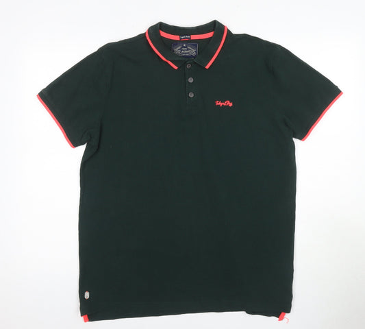 Outfitters Men's Green Polo Shirt, Size L, Casual Style