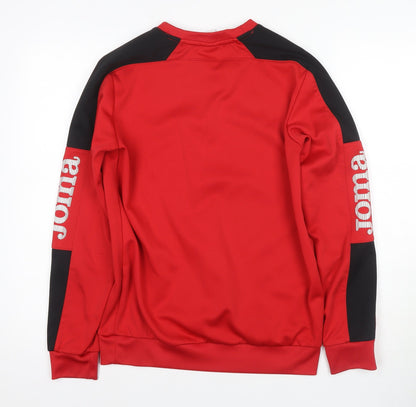 Joma Men's Red Pullover Sports Sweatshirt, Size S