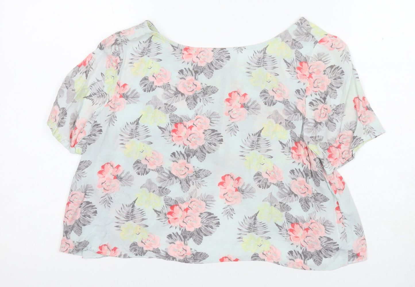 SoulCal&Co Women's Floral Cropped Blouse