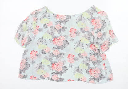 SoulCal&Co Women's Floral Cropped Blouse