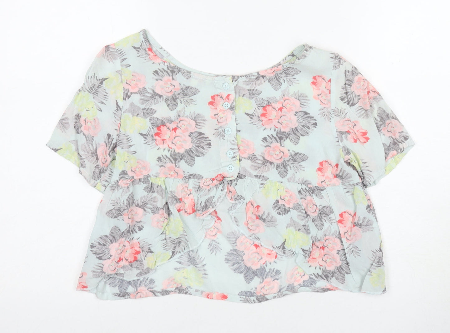 SoulCal&Co Women's Floral Cropped Blouse