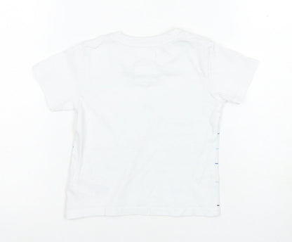 Jasper Conran Unisex Baby T-Shirt, Sea Life White, 18-24 Months