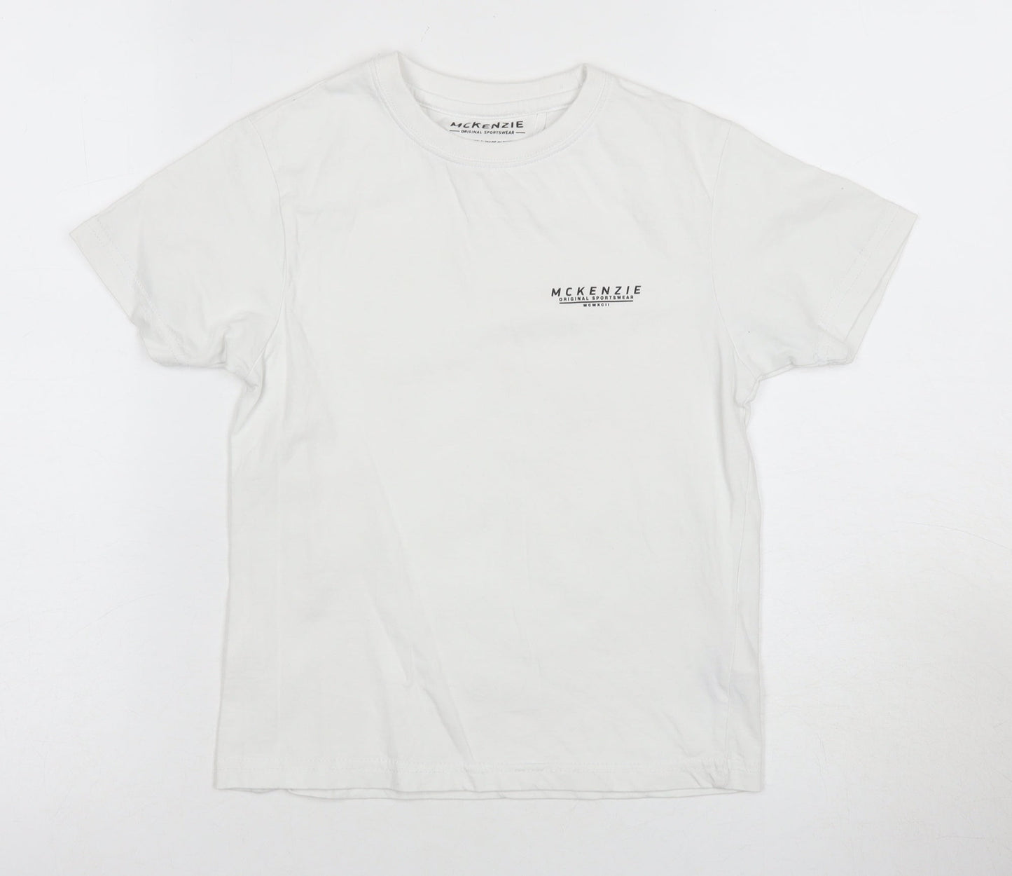 McKenzie Boys White T-Shirt 8-10 Years Casual Cotton