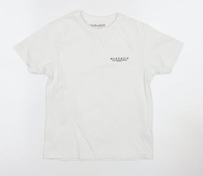 McKenzie Boys White T-Shirt 8-10 Years Casual Cotton