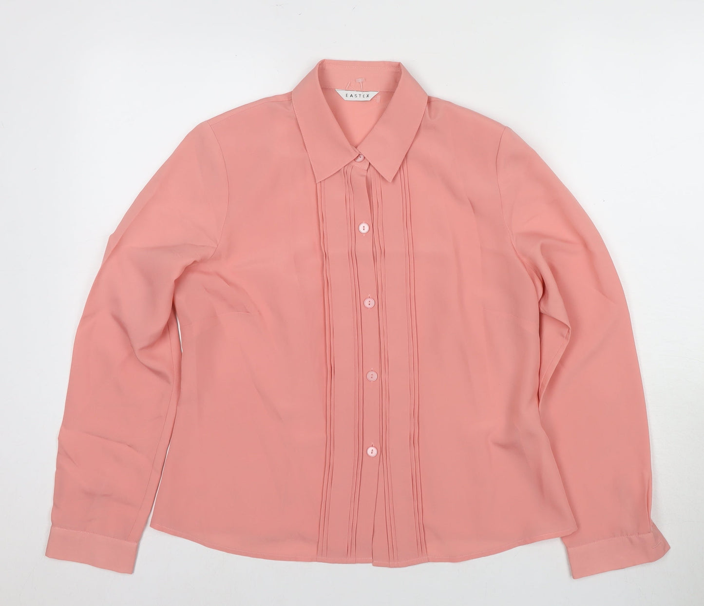 Womens UK Size 10 Eastex Pink  Button-Up