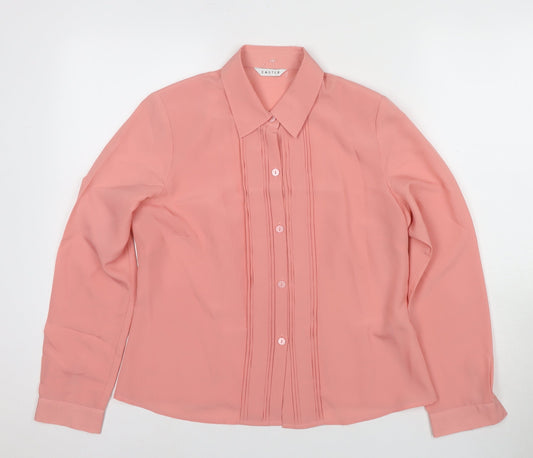 Womens UK Size 10 Eastex Pink  Button-Up