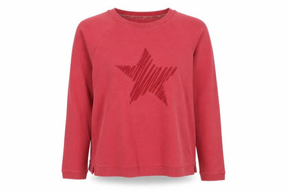 Eight One Women's Red Star Jersey T-Shirt Size 8