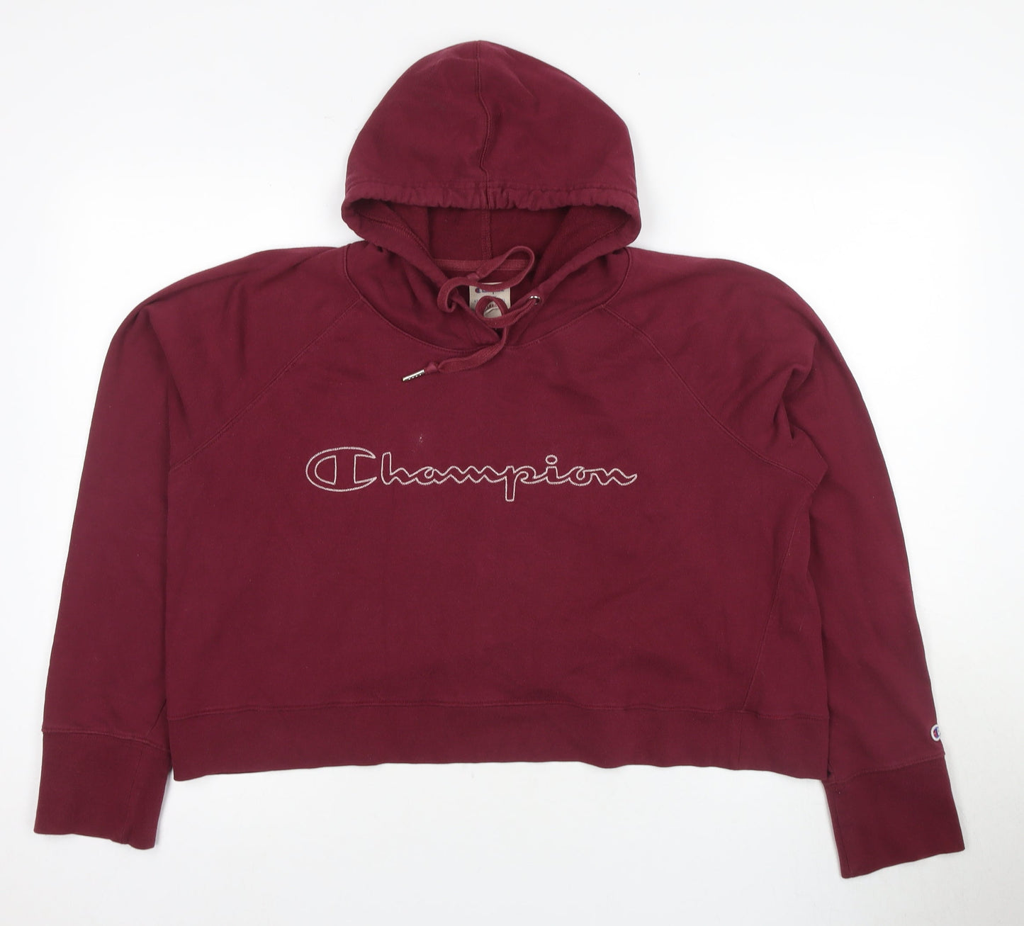 Champion Women's Red Pullover Hoodie XL - Logo, Comfortable