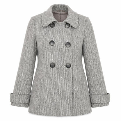 Womens UK Size 12 Jasper Conran Grey Pea Coat