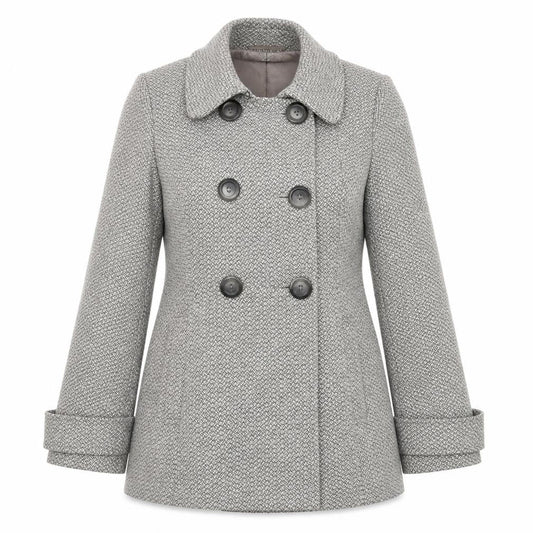 Womens UK Size 12 Jasper Conran Grey Pea Coat