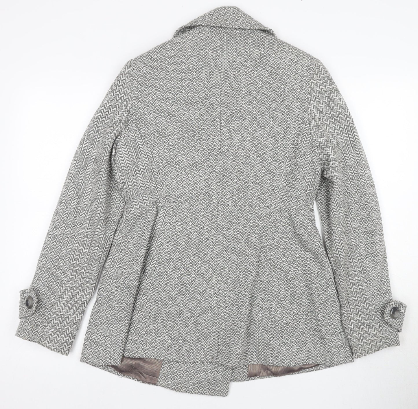 Womens UK Size 12 Jasper Conran Grey Pea Coat