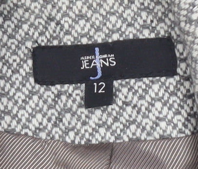 Womens UK Size 12 Jasper Conran Grey Pea Coat