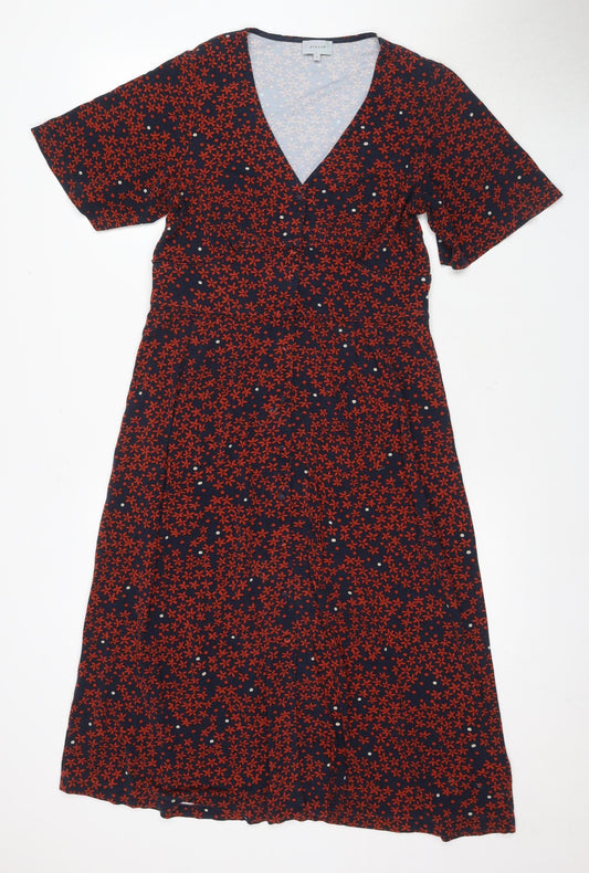 Jigsaw Women's Multicoloured L Floral Wrap Dress