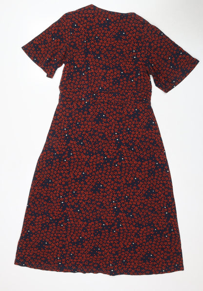 Jigsaw Women's Multicoloured L Floral Wrap Dress