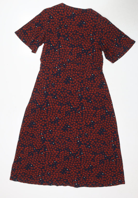 Jigsaw Women's Multicoloured L Floral Wrap Dress