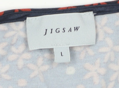 Jigsaw Women's Multicoloured L Floral Wrap Dress