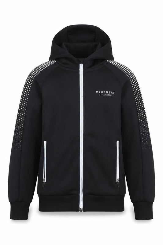McKenzie Boys Full Zip Black Hoodie 5-6 Years