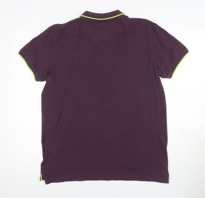 Tokyo Laundry Men's Purple Polo Shirt M