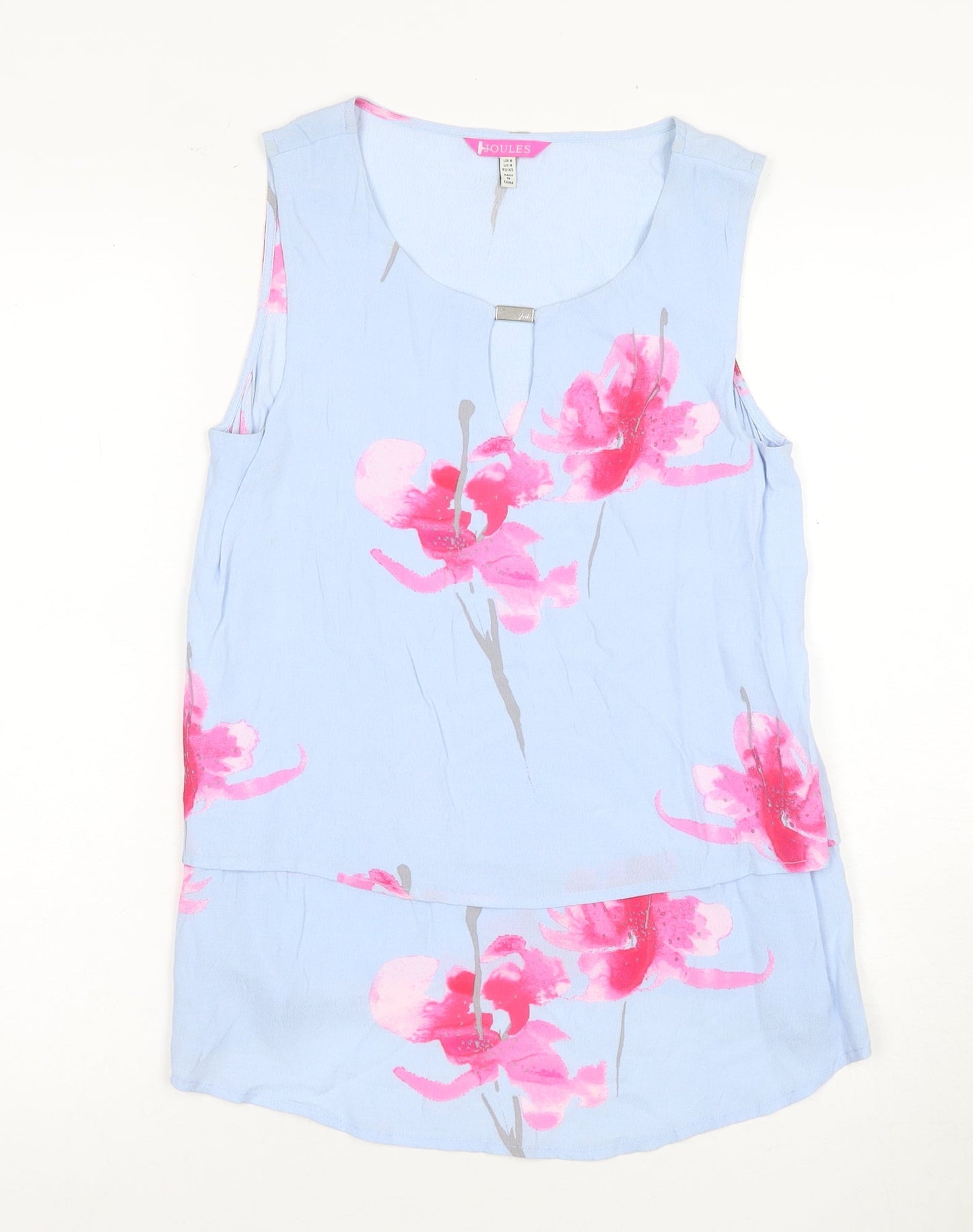 Womens UK Size XS Joules Blue Camisole Tank