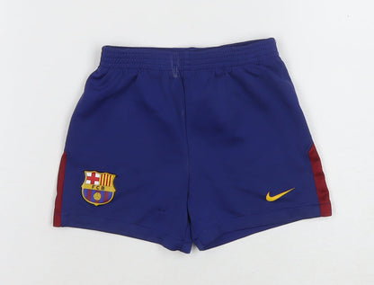 Nike Unisex Baby Blue Sports Shorts, 18-24 Months, Elastic Waist