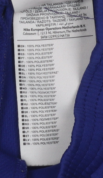 Nike Unisex Baby Blue Sports Shorts, 18-24 Months, Elastic Waist