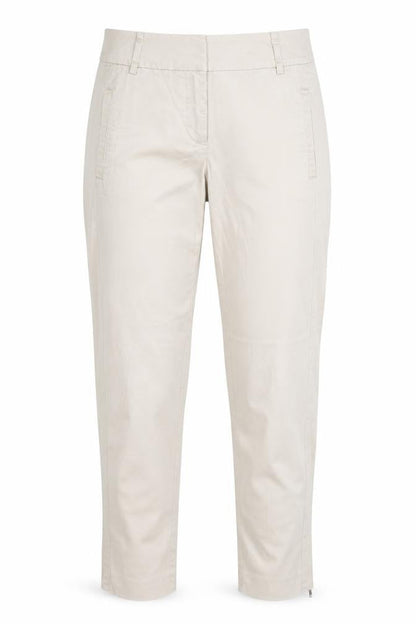 Jasper Conran Women's Beige Twill Trousers Size 8