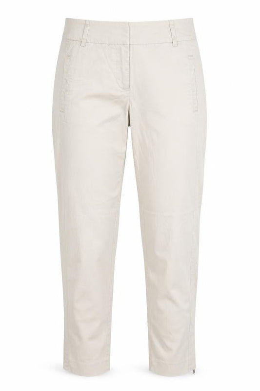 Jasper Conran Women's Beige Twill Trousers Size 8