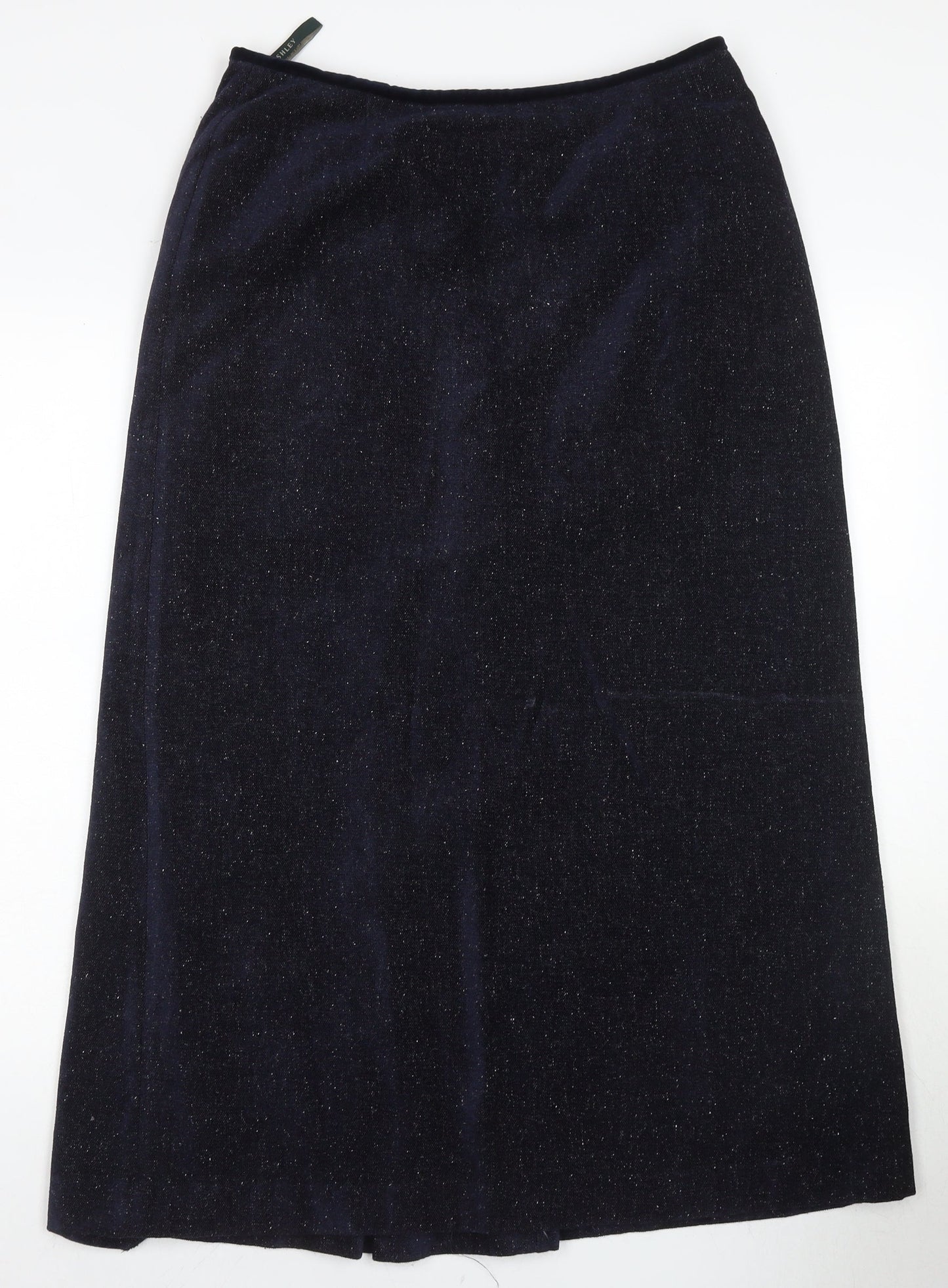 Laura Ashley Women's Blue Midi Pencil Skirt, Size 14, Vintage