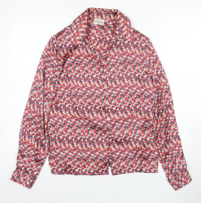 East Women's Multicoloured Geometric Button-Up, Size 12