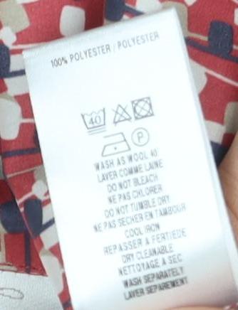 East Women's Multicoloured Geometric Button-Up, Size 12