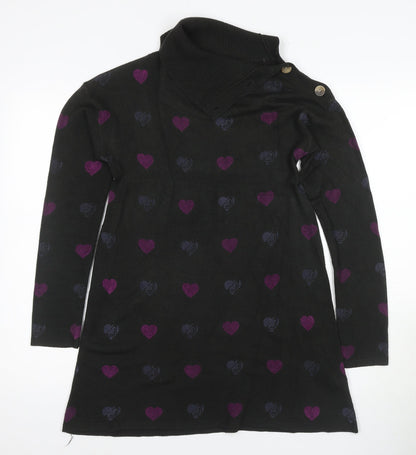 Roxy Women's Black Roll Neck Pullover Jumper M