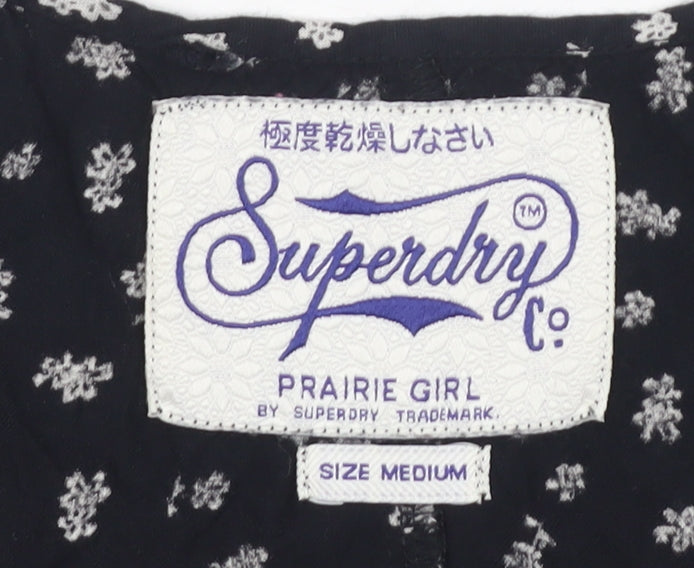 Womens UK Size M Superdry Black Camisole Tank