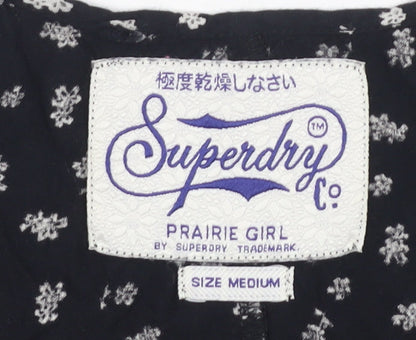 Womens UK Size M Superdry Black Camisole Tank