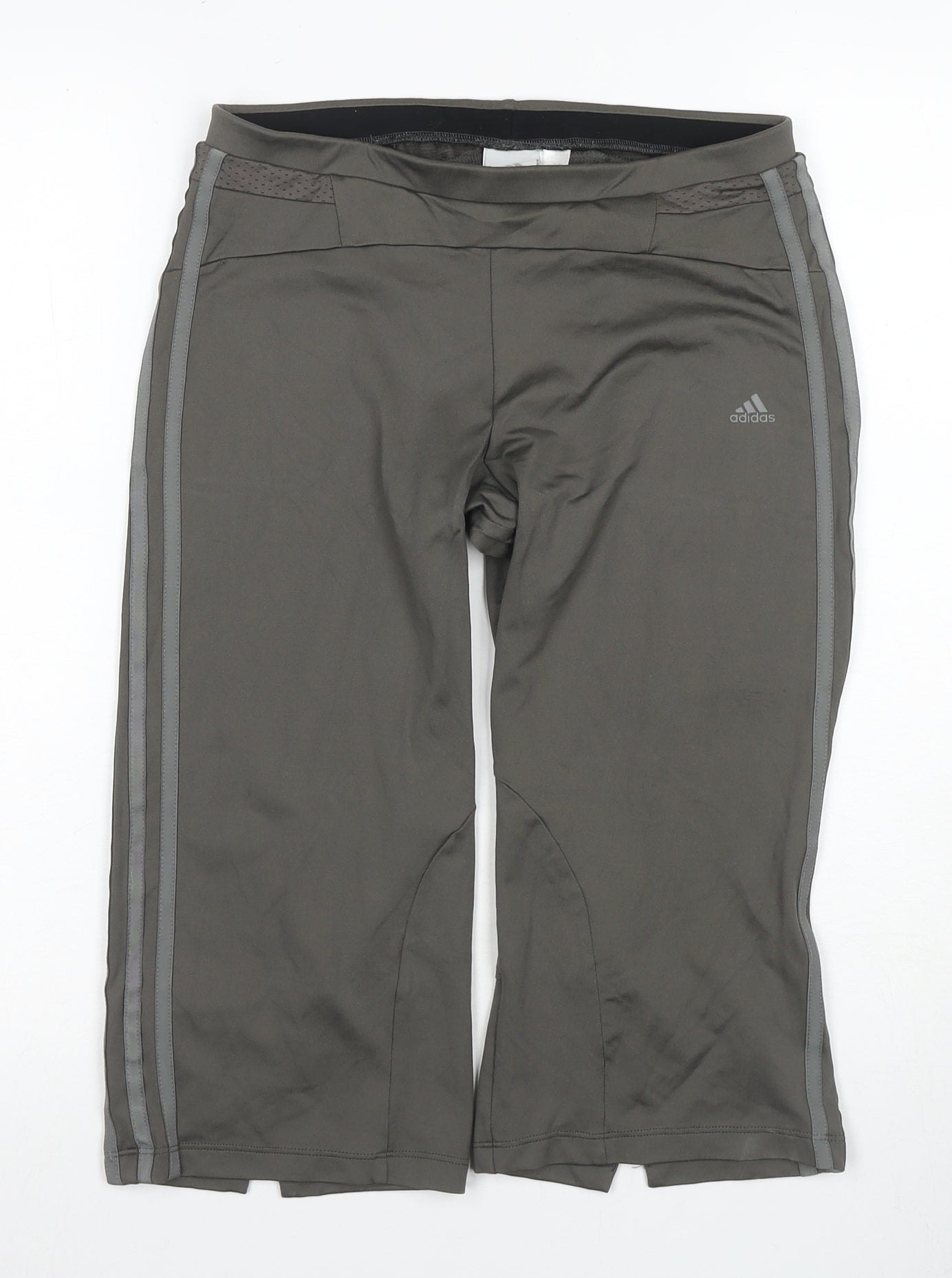 Adidas Women's Grey Athletic Shorts, Size 14