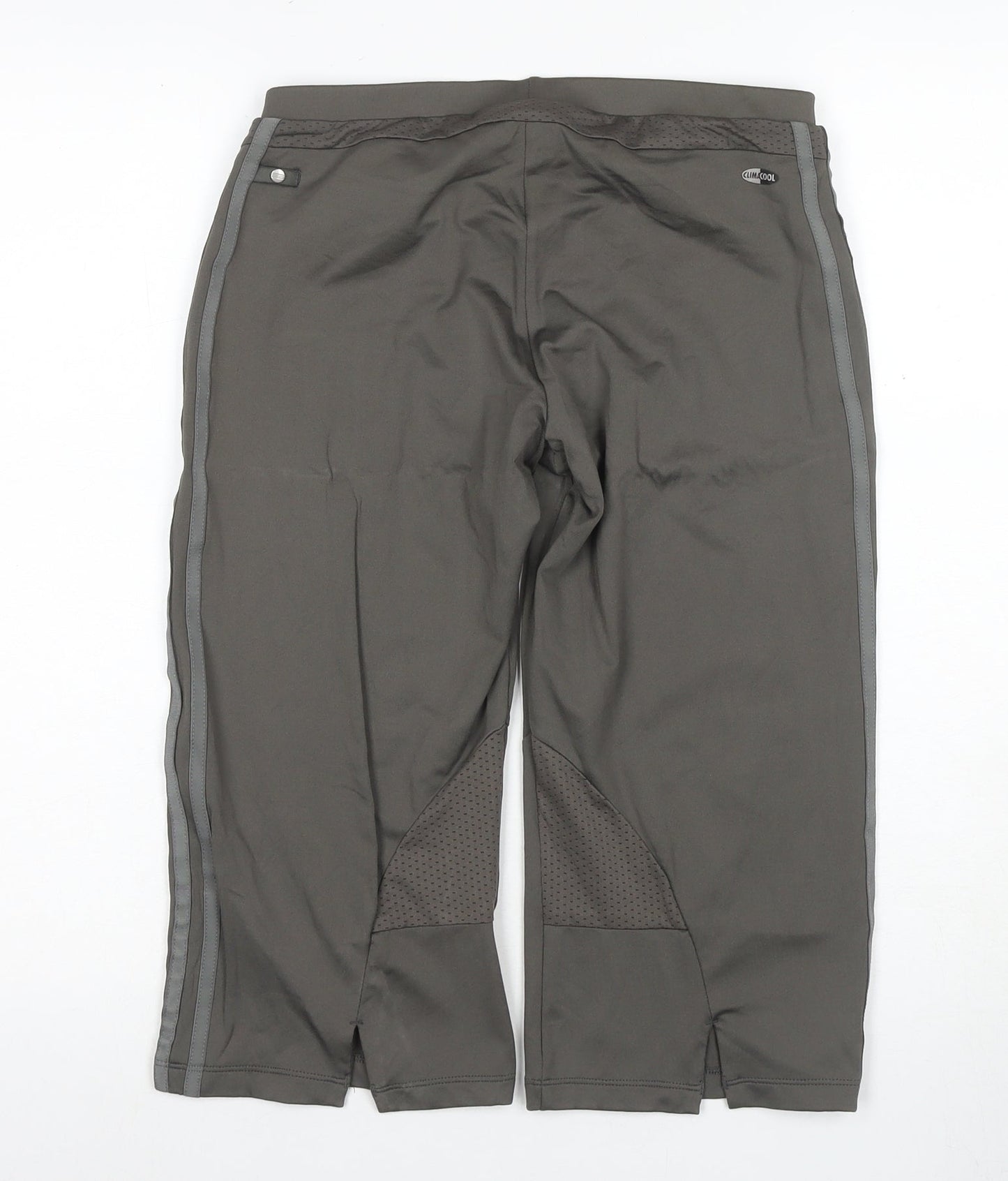 Adidas Women's Grey Athletic Shorts, Size 14