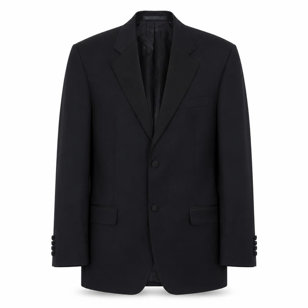 Mens UK Size 40 Jaeger Regular Black Suit Tuxedo