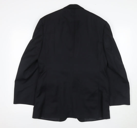 Mens UK Size 40 Jaeger Regular Black Suit Tuxedo