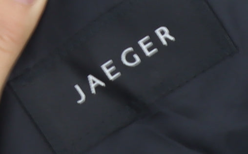 Mens UK Size 40 Jaeger Regular Black Suit Tuxedo