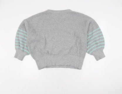 Womens UK Size 12 And/Or Grey Pullover Jumper