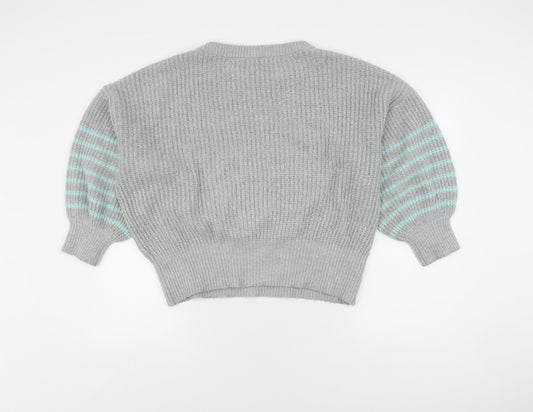 Womens UK Size 12 And/Or Grey Pullover Jumper