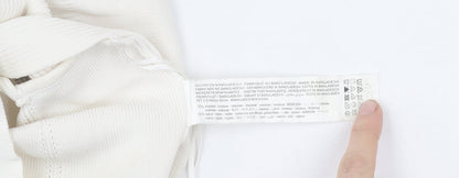 Womens UK Size S Stradivarius White Camisole Tank